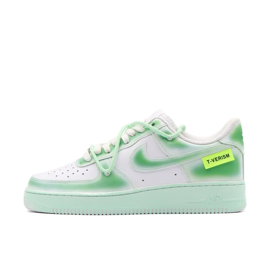 Custom Air Force 1 Low Extra Lace Mint Green