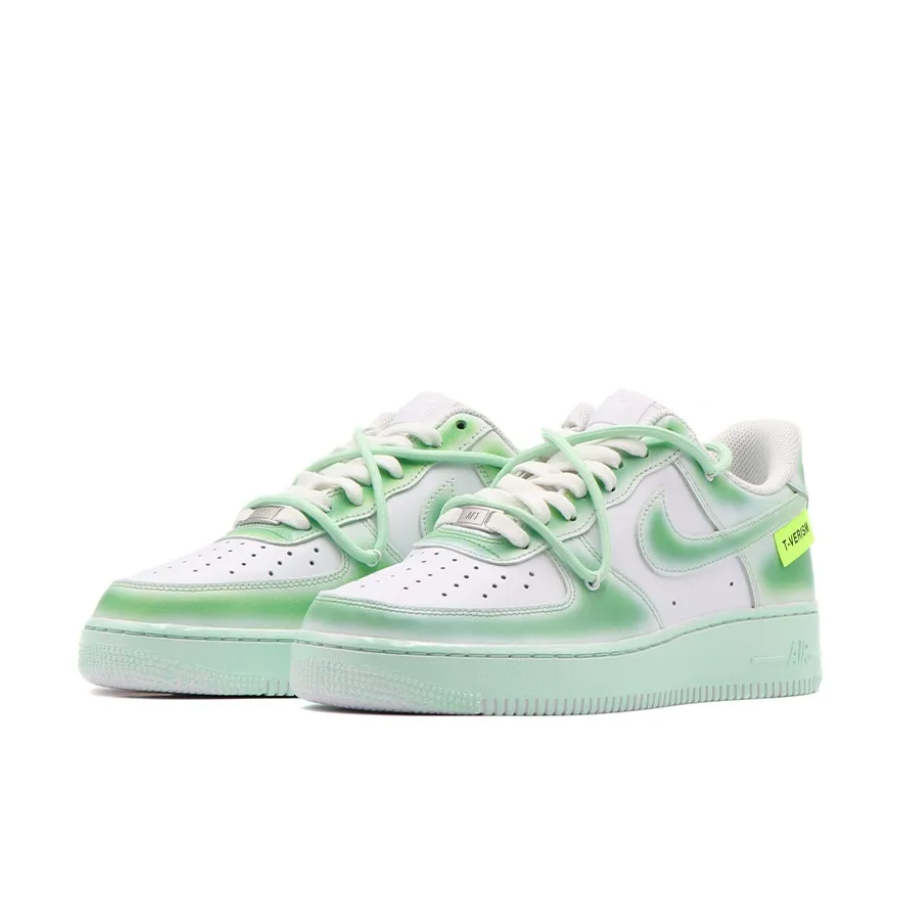 Custom Air Force 1 Low Extra Lace Mint Green