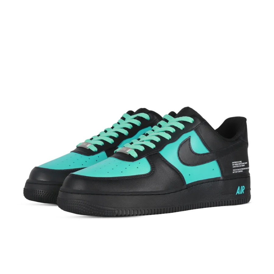 Custom Air Force 1 Low Mint Green Black