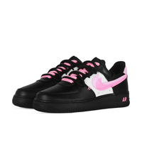 Custom Air Force 1 Low Extra Lace Pink Shadow Black