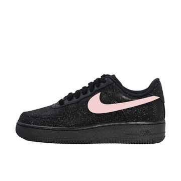 Custom Air Force 1 Low Black Bling Pink Swoosh