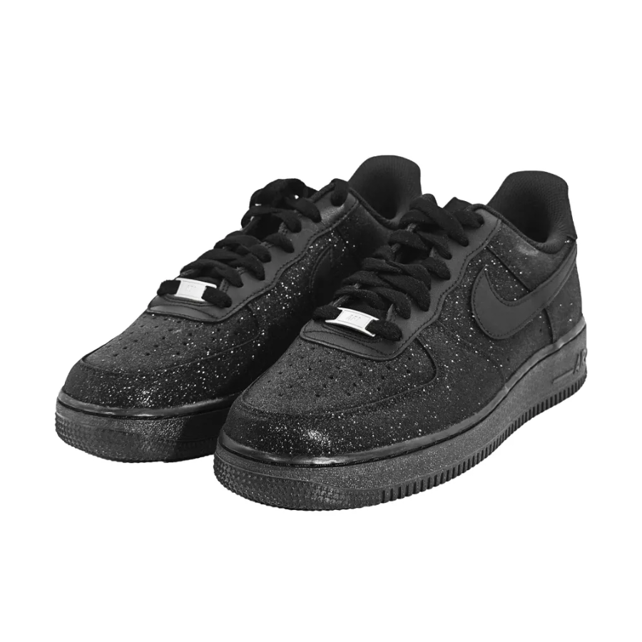 Custom Air Force 1 Low All Black Bling