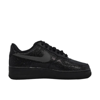 Custom Air Force 1 Low Black Bling White Swoosh