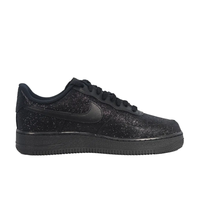 Custom Air Force 1 Low Black Bling Red Swoosh