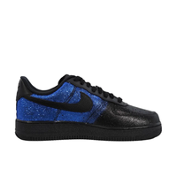 Custom Air Force 1 Low Black Dark Blue Bling