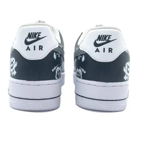 Custom Air Force 1 Low Gray Simple Pattern Swoosh Shadow