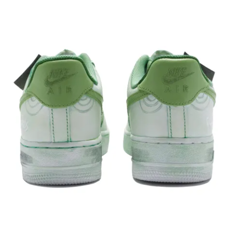 Custom Air Force 1 Low Circle Pattern Mint Green