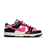 Custom Dunk Extra Lace Dark Pink Black