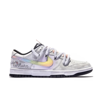 Custom Dunk Extra Lace Gray Unicorn Yellow