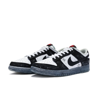 Custom Dunk Extra Lace Black White Four-Pointed Star