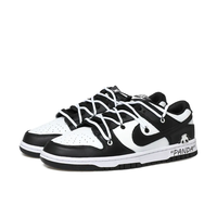 Custom Dunk  Extra Lace Black White Panda