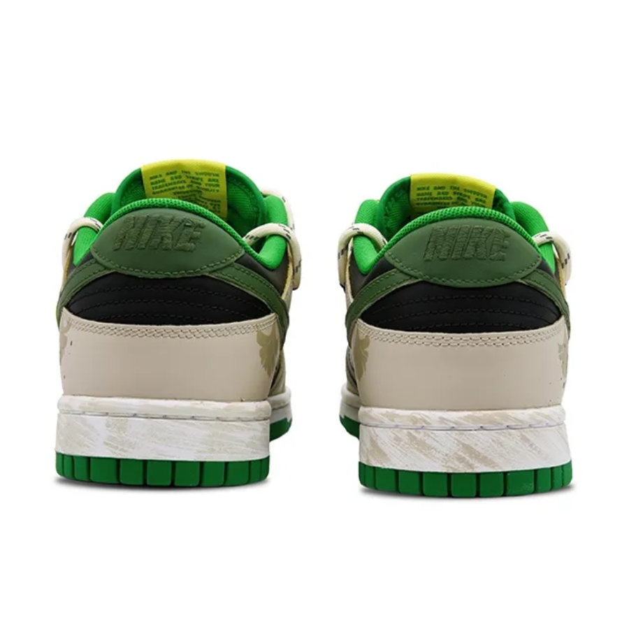 Custom Dunk  Extra Lace Dark Green Ginkgo Biloba