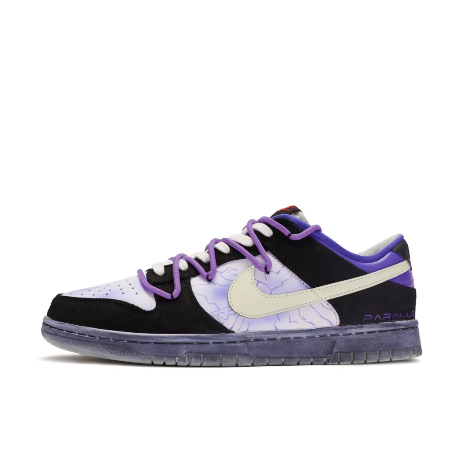 Custom Dunk Extra Lace Black Purple White