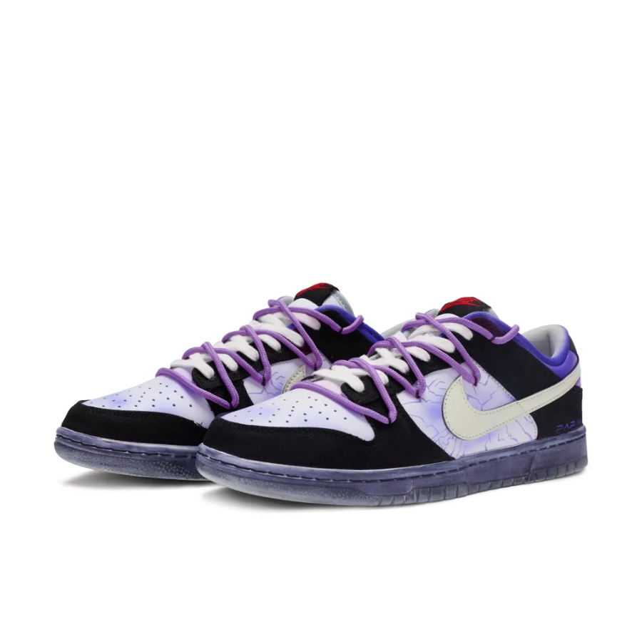 Custom Dunk Extra Lace Black Purple White