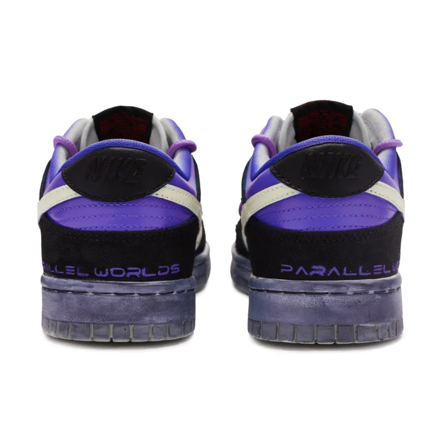 Custom Dunk Extra Lace Black Purple White