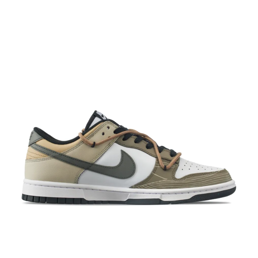 Custom Dunk Extra Lace Brown Khaki White