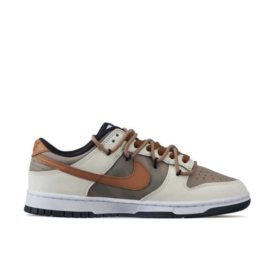 Custom Dunk Extra Brown Lace Gray Beige