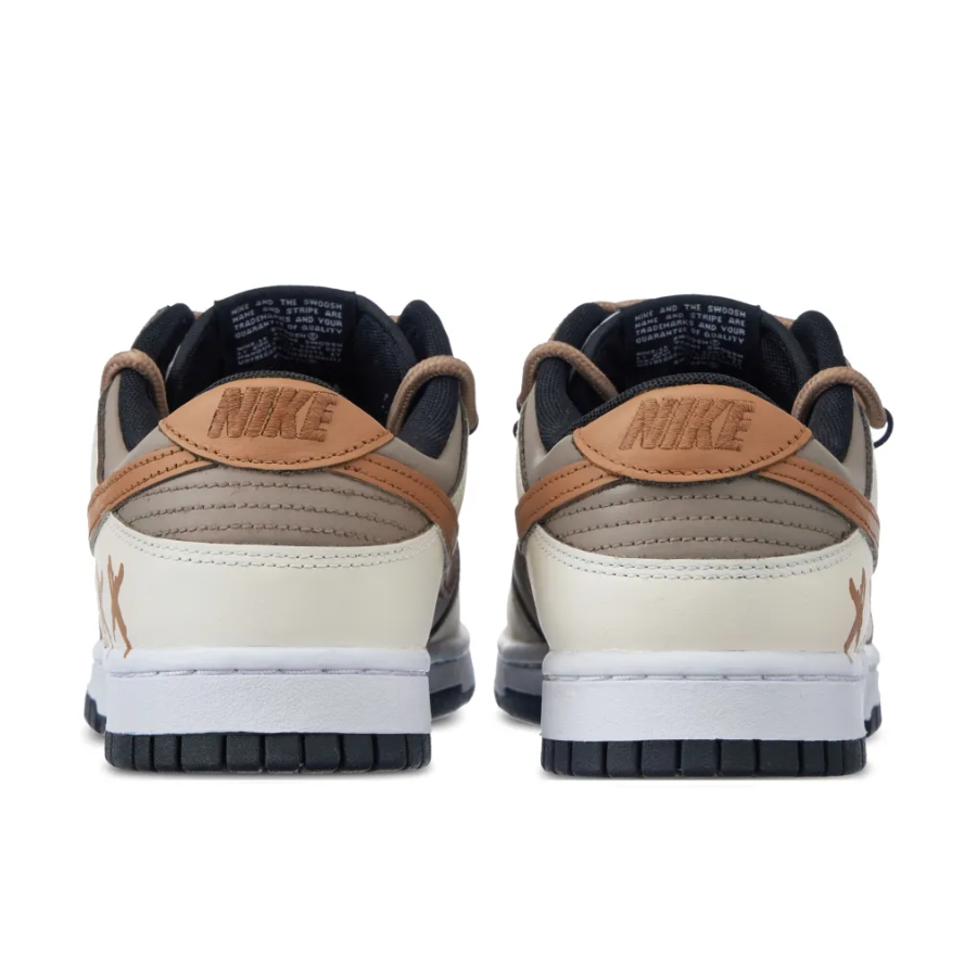 Custom Dunk Extra Brown Lace Gray Beige