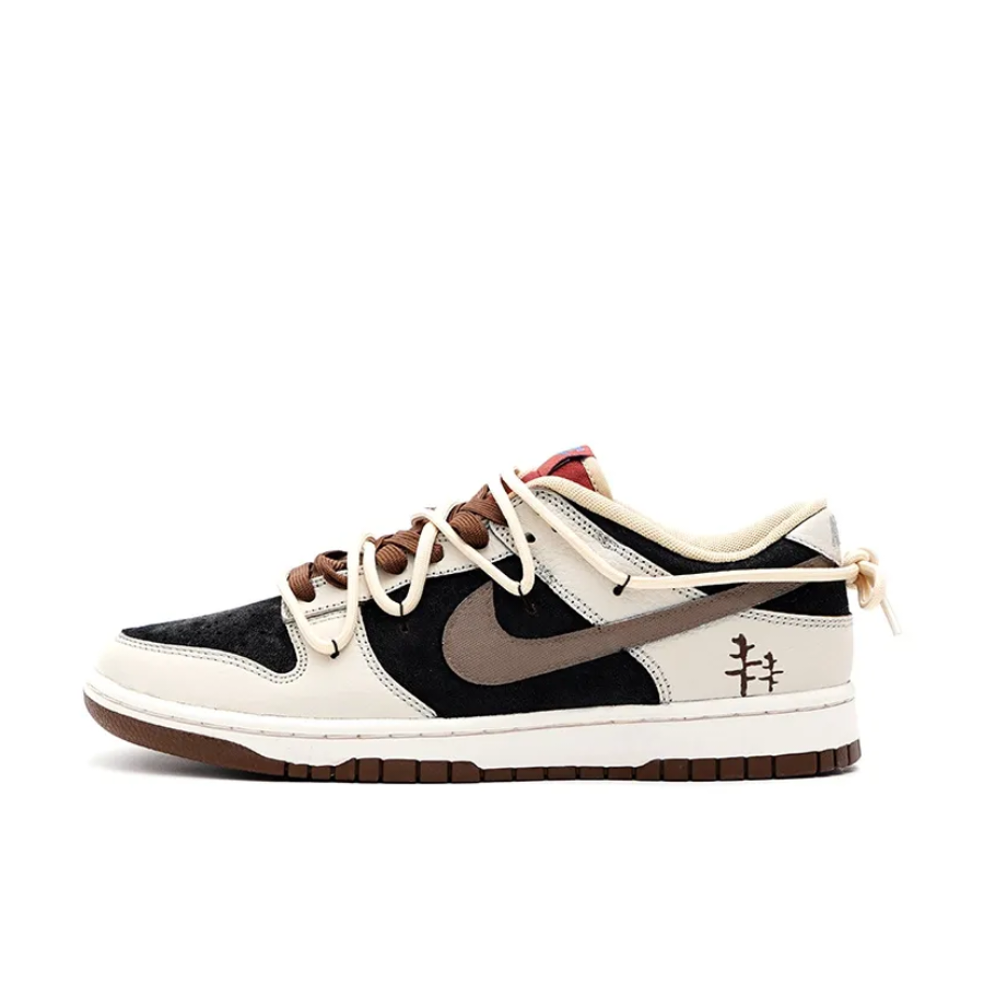 Custom Dunk Extra White Lace Black Brown Beige