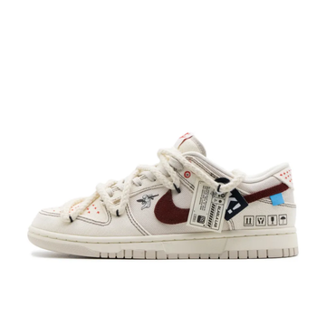 Custom Dunk Extra Lace Creamy White Simple Figure