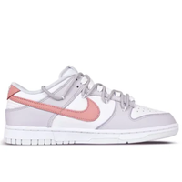 Custom Dunk Extra Lace Pink Swoosh Light Purple