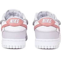 Custom Dunk Extra Lace Pink Swoosh Light Purple