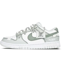 Custom Dunk Extra Lace Extra Lace Mint Green Gray White