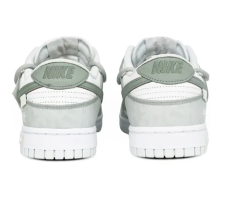 Custom Dunk Extra Lace Extra Lace Mint Green Gray White