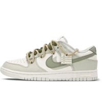 Custom Dunk Extra Lace Extra Lace Grass Green Gray White