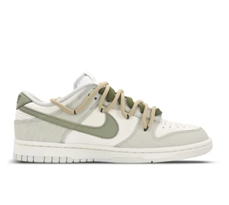 Custom Dunk Extra Lace Extra Lace Grass Green Gray White