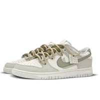 Custom Dunk Extra Lace Extra Lace Grass Green Gray White