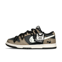 Custom Dunk Extra Lace White Swoosh Black Mocha Panda