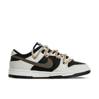 Custom Dunk Extra Lace Dark Brown Swoosh Black White Panda