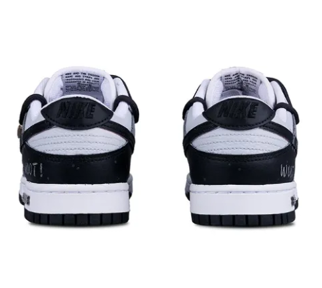 Custom Dunk Extra Lace Black Light Gray White