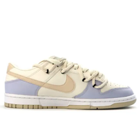 Custom Dunk Extra Lace Light Purple Gray Swoosh White