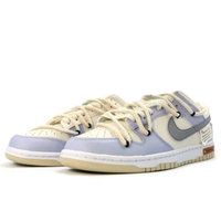 Custom Dunk Extra Lace Light Purple Gray Swoosh White