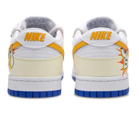 Custom Dunk Extra Lace Blue White Gray Boom Font