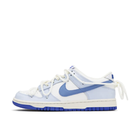 Custom Dunk Extra Lace Dark Blue Swoosh Light Blue Beige