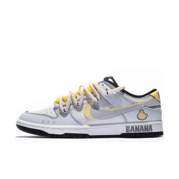 Custom Dunk Extra Lace Yellow Gray