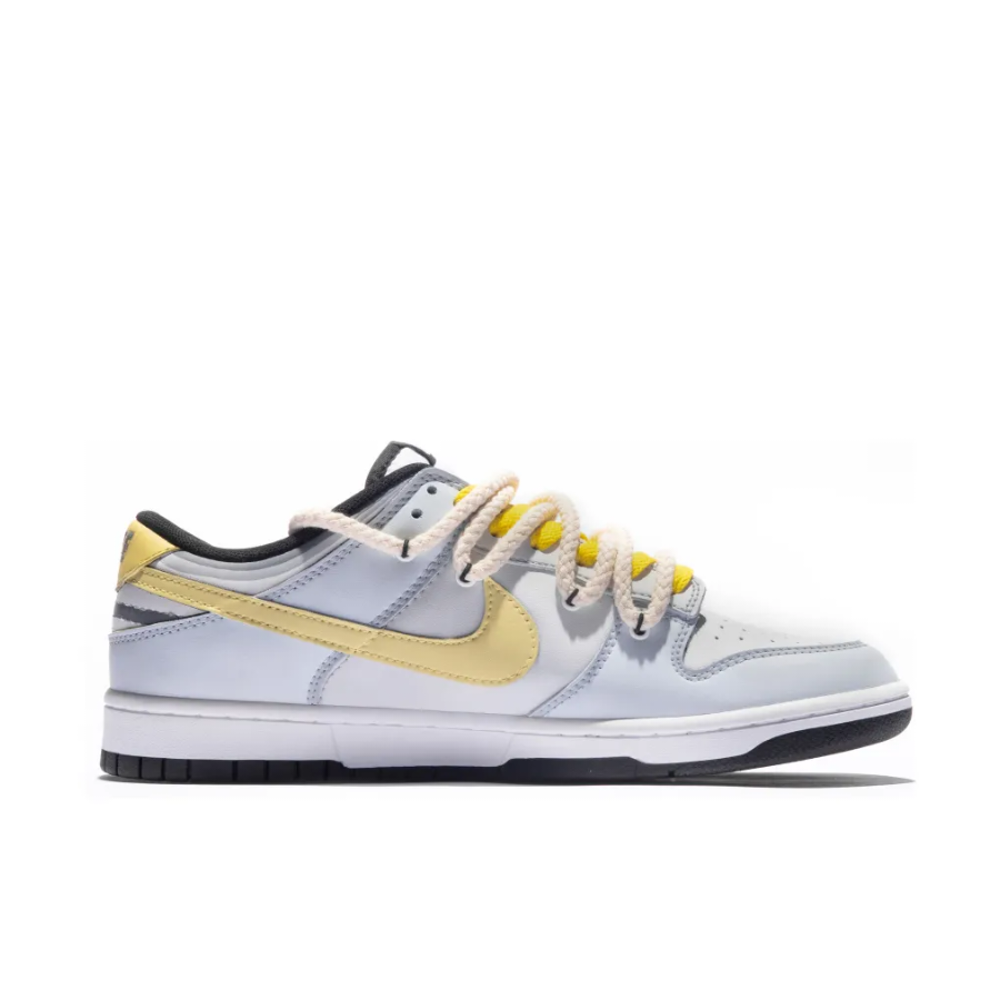 Custom Dunk Extra Lace Yellow Gray