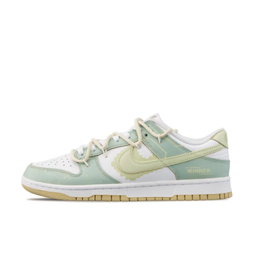 Custom Dunk Extra Lace Pea Green Block