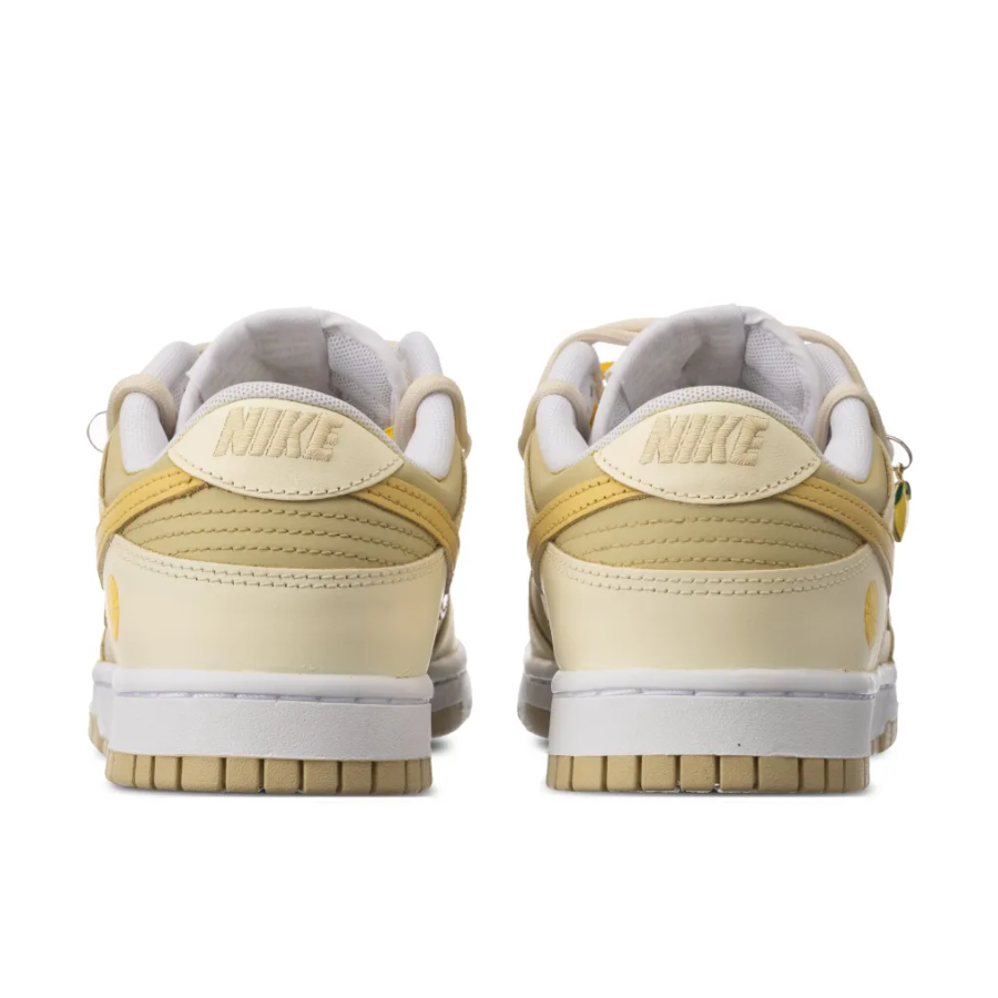 Custom Dunk Extra Lace Light Yellow Swoosh Layering