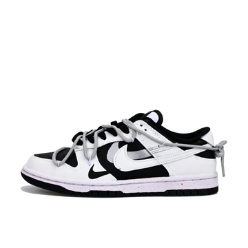 Custom Dunk Extra Lace Gray Black White