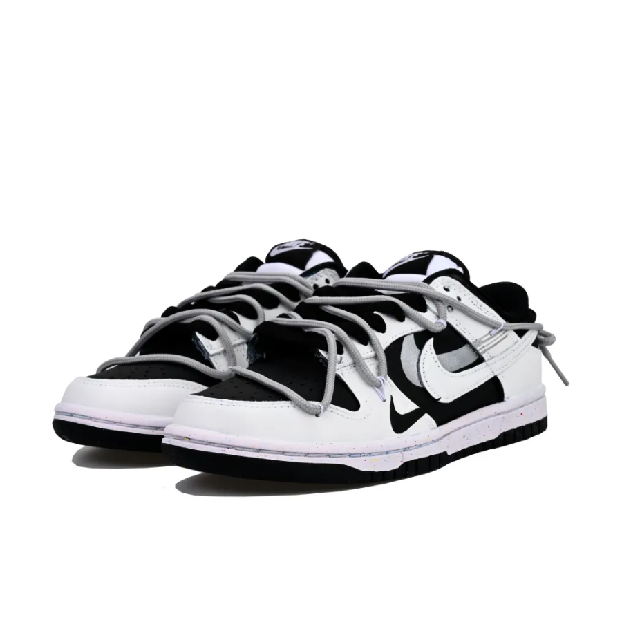 Custom Dunk Extra Lace Gray Black White