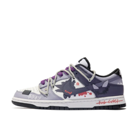 Custom Dunk Extra Lace Purple Red Black Gray