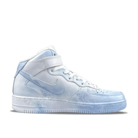 Custom Air Force 1 Mid Blue Snowflake