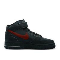 Custom Air Force 1 Mid Black Red Splicing