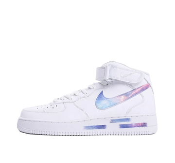 Custom Air Force 1 Mid Galaxy Blue Pink Purple