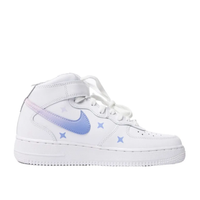 Custom Air Force 1 Mid Galaxy Blue Pink Purple