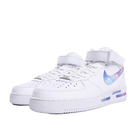 Custom Air Force 1 Mid Galaxy Blue Pink Purple